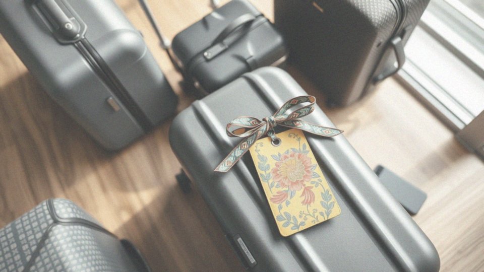 Jakie unikalne ozdoby mogą pomóc w identyfikacji walizki?