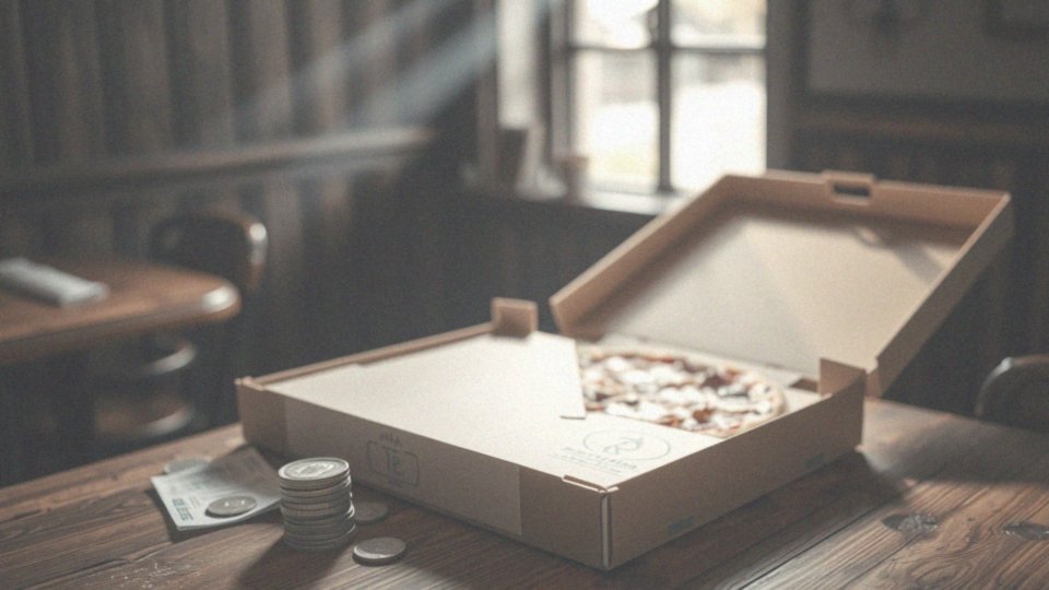 Jakie są koszty pizzy na dowóz i na wynos?
