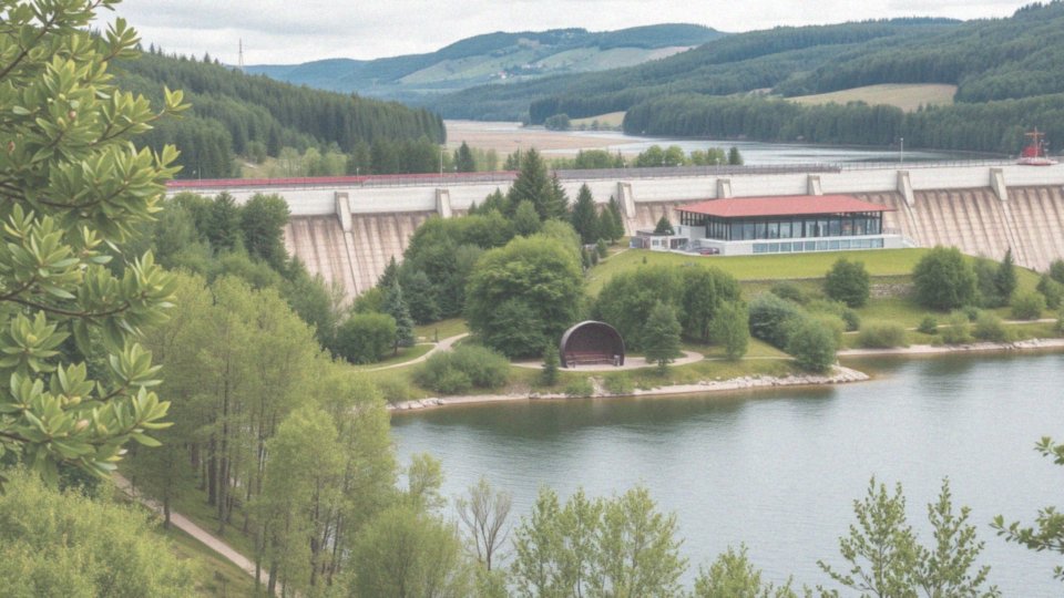 Jak wygląda infrastruktura turystyczna przy zaporze na Łomnicy?