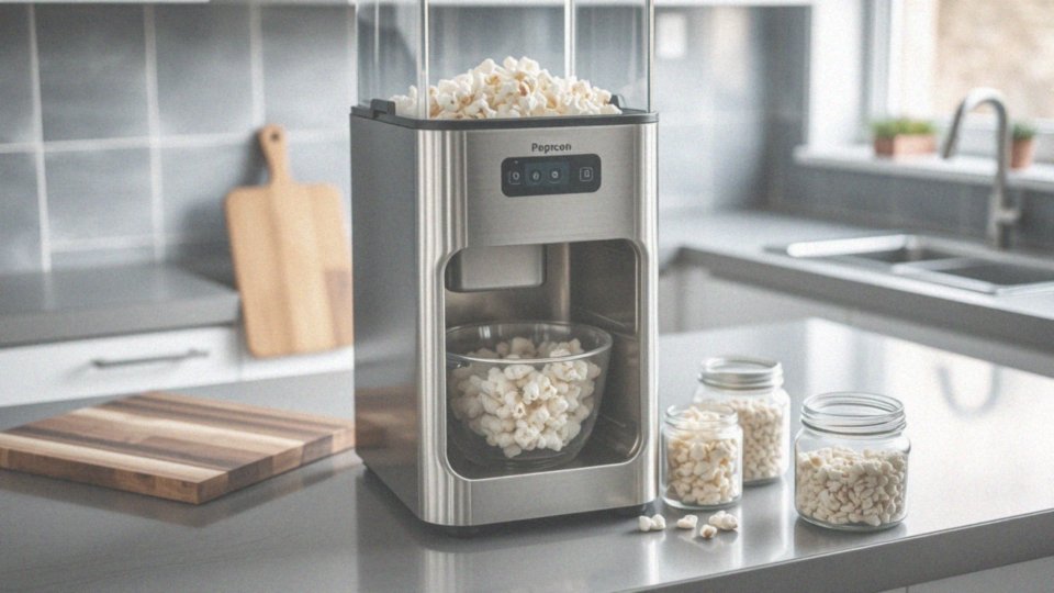 Jakie funkcje ułatwiają korzystanie z maszyny do popcornu?